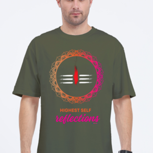 Highest Self Oversized T-shirt (Dark) | Embrace Your Inner Divine Reflections