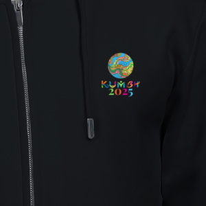 Sacred Waves Kumbh 2025 Zipped Hoodie