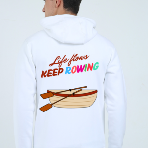 Keep Rowing Zipped Hoodie – Unisex Comfort